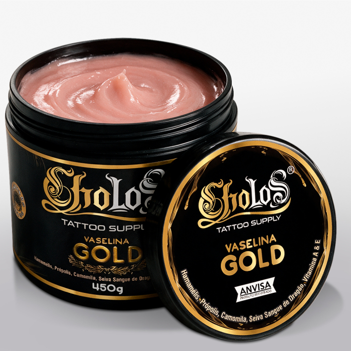 Vaselina Gold Cholos Tattoo