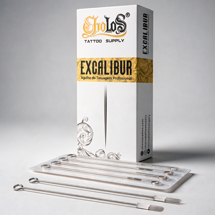 Agulha Excalibur Cholos Tattoo